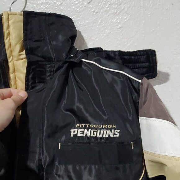 Vintage NWT Pittsburgh Pengiuns NHL & Reebok Heavy Winter Coat Kids Size X/XL - Picture 5 of 16